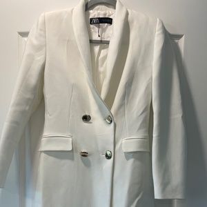 Zara White blazer dress